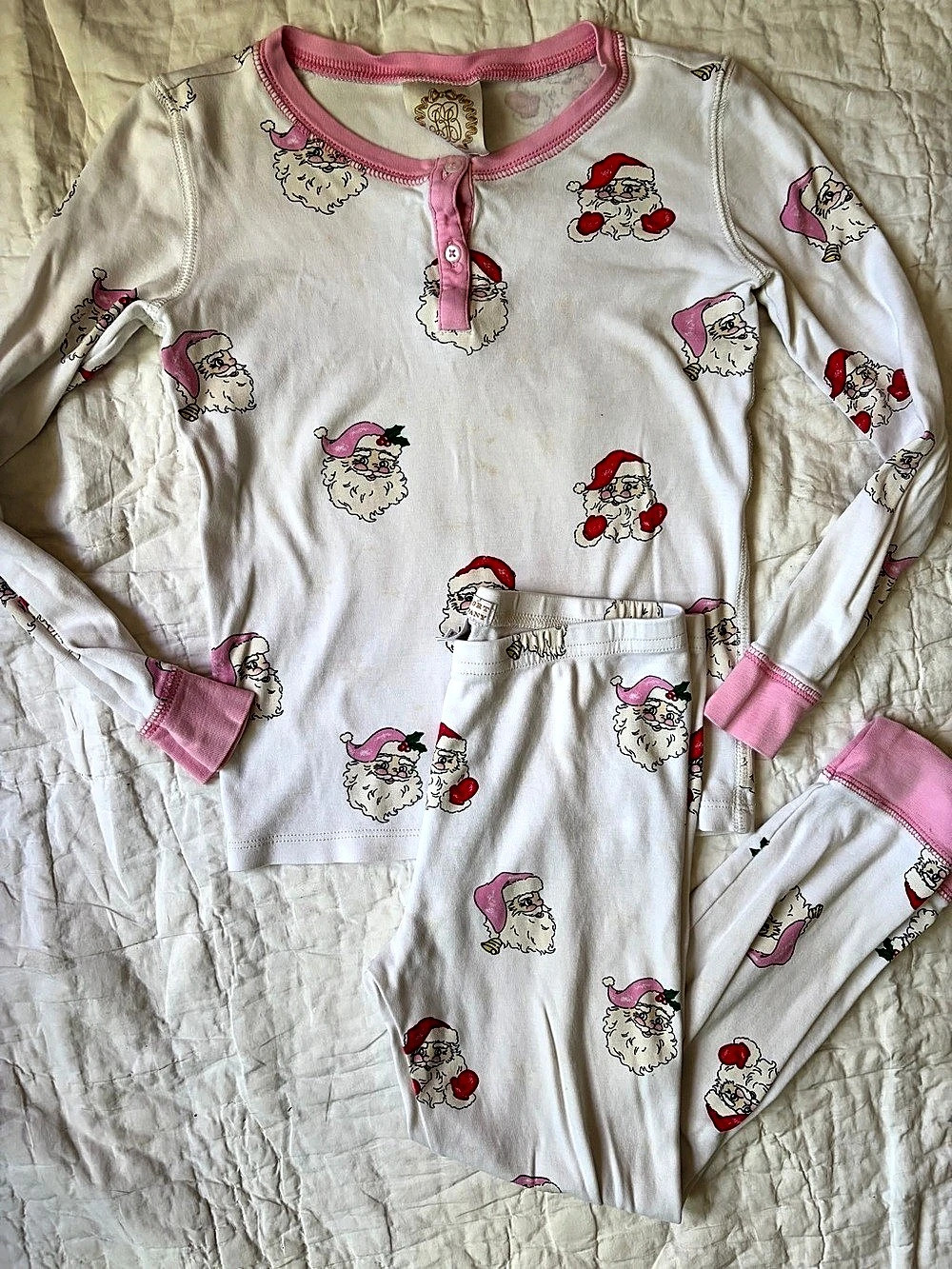 The Beaufort Bonnet Company Christmas Pajamas Size 8